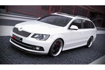 Накладки на пороги на Skoda Superb II